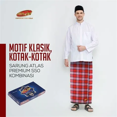 sarung-atlas-ready-stock-motif-kotak-klasik-Klasik-Keunggulan