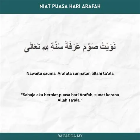 niat-puas-arafah-Niat-Puasa